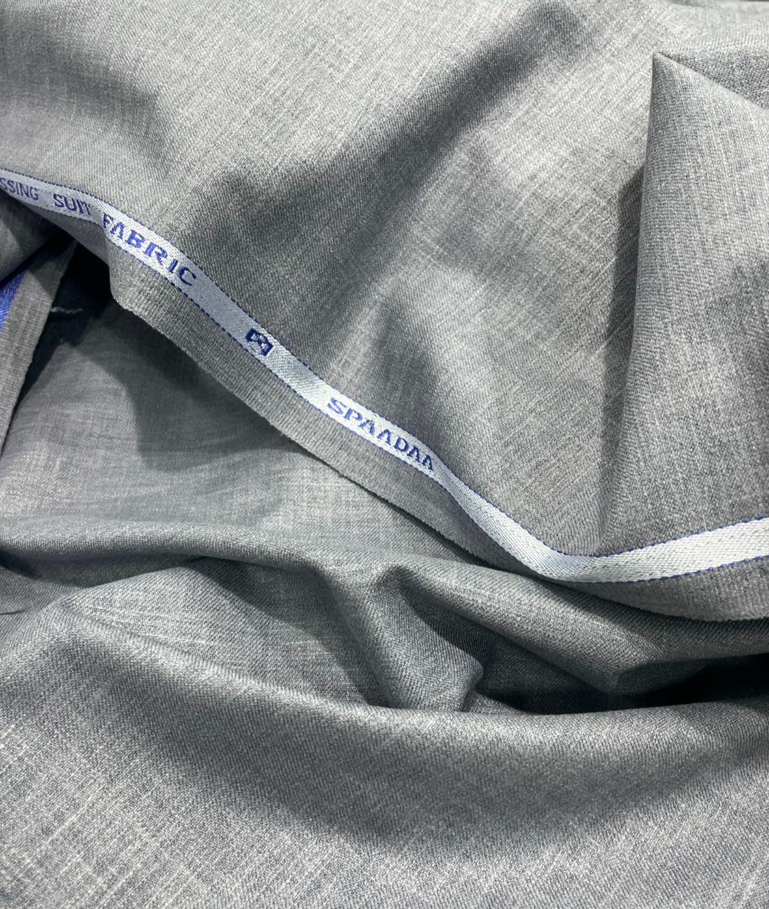 Spaadaa Grey Linen Cotton Politician Pant Fabric - Tepchi Men