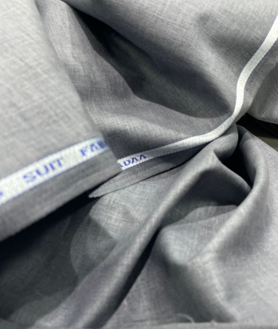Spaadaa Grey Linen Cotton Politician Pant Fabric - Tepchi Men