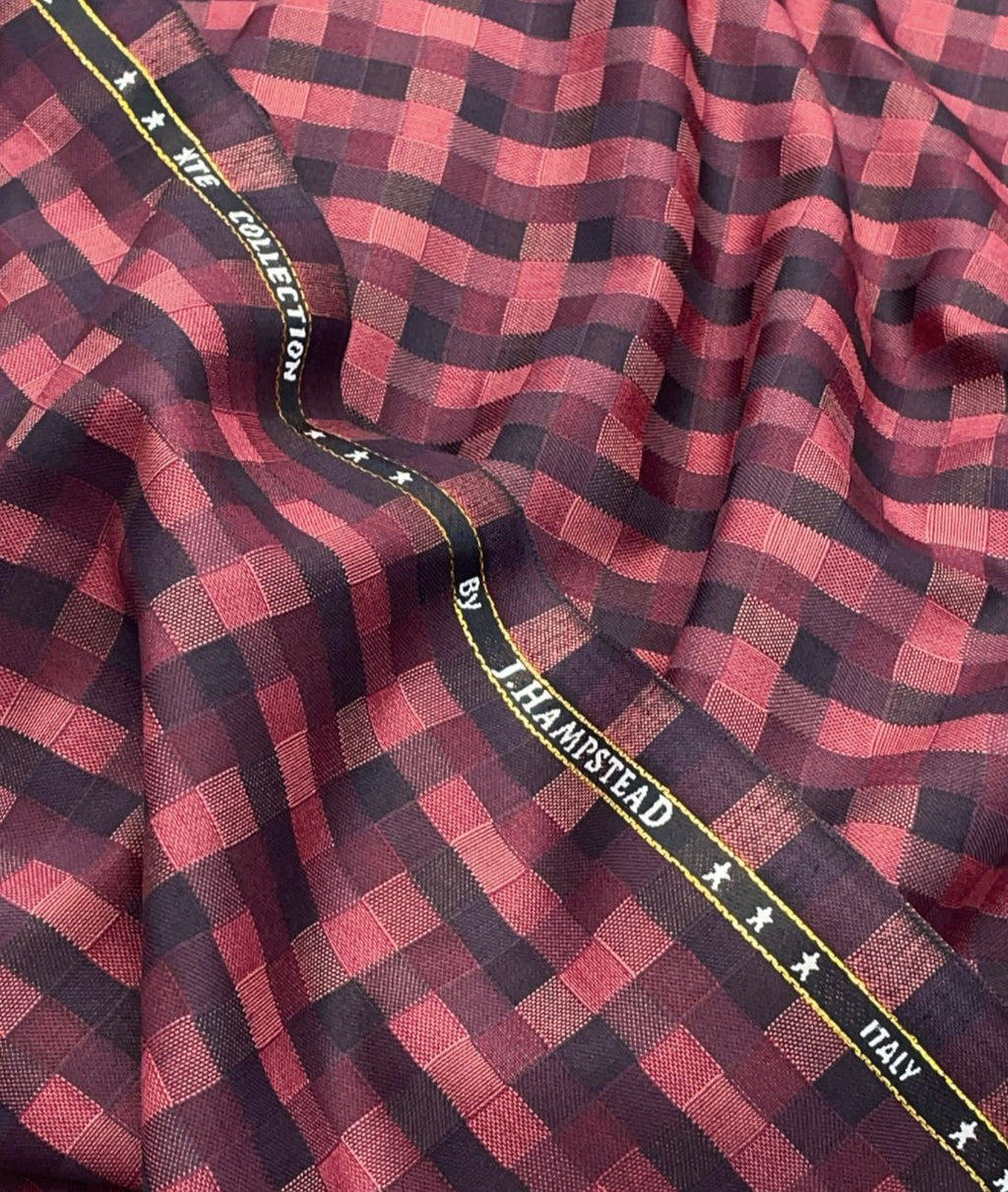 Super 100's Counts J.Hampstead Rich Suiting Fabric - Tepchi Men