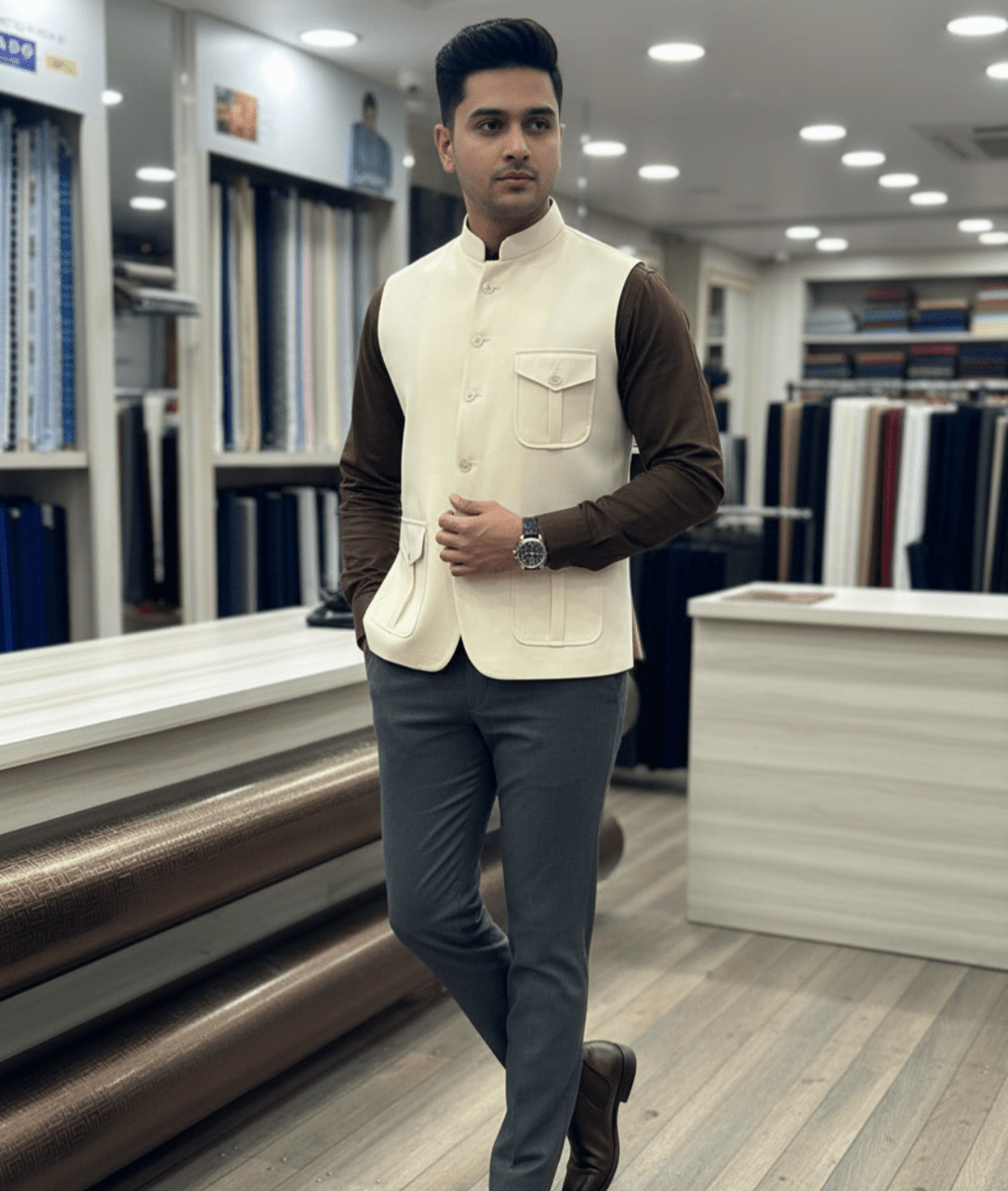 Trending Hunter Sadri with Patch Pocket - Tepchi Men