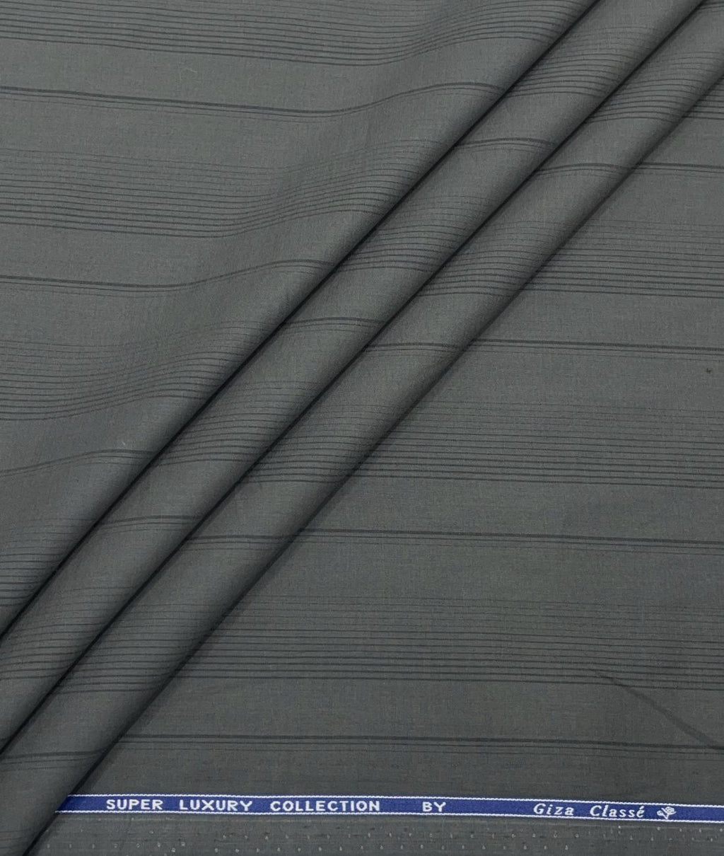 Ultra Soft Stripe Giza Cotton Shirt Fabric - Tepchi Men