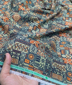 Vibrant Harmony Printed Anti Wrinke Cotton Fabric for Men's Shirts & Kurta - Tepchi Men