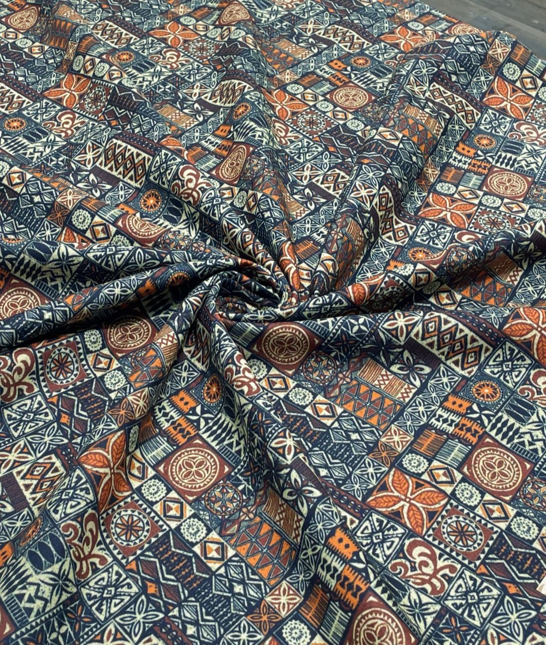 Vibrant Harmony Printed Anti Wrinke Cotton Fabric for Men's Shirts & Kurta - Tepchi Men