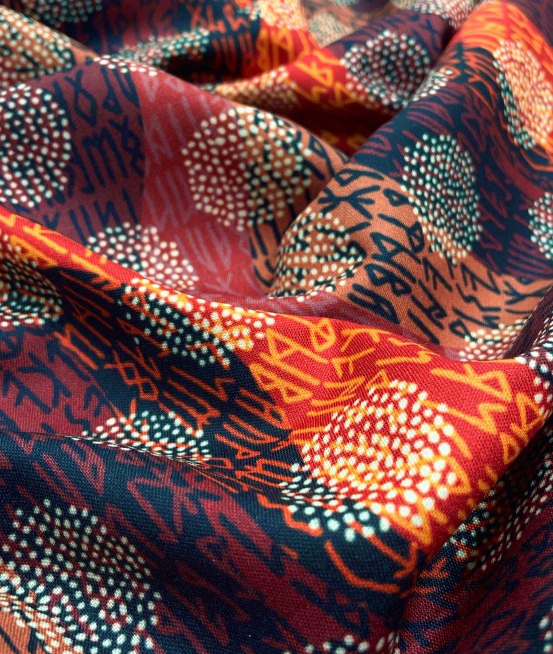 Vibrant Weave Printed Anti Wrinke Cotton Fabric for Men's Shirts & Kurta - Tepchi Men
